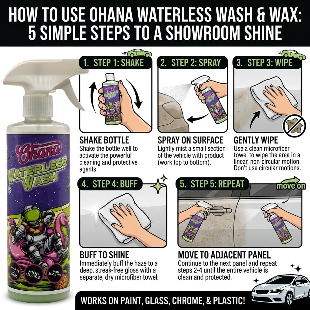 Waterless Car Wash & Wax 16 fl oz (2 pack)
